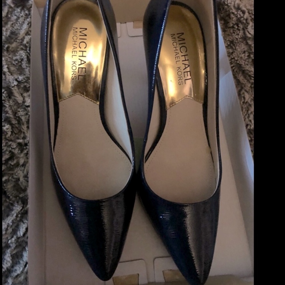 NWT Navy Michael Kors Heels
